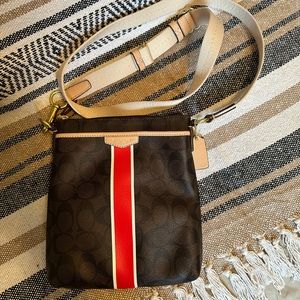 Coach Signature Stripe Swingpack